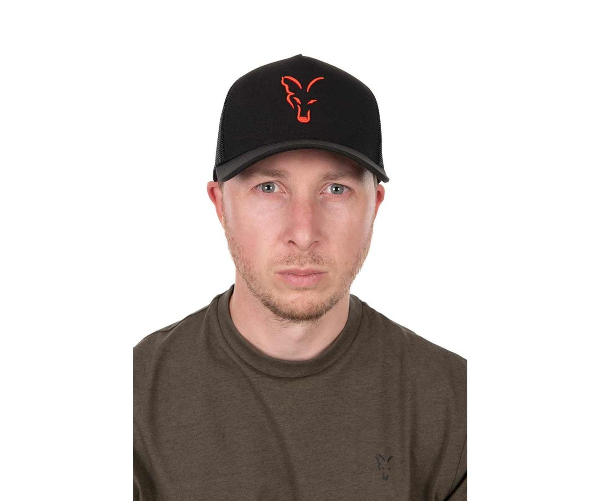Шапка Fox Collection Trucker Cap Black/Orange