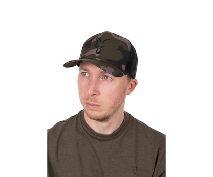 Шапка Fox Black / Camo Trucker