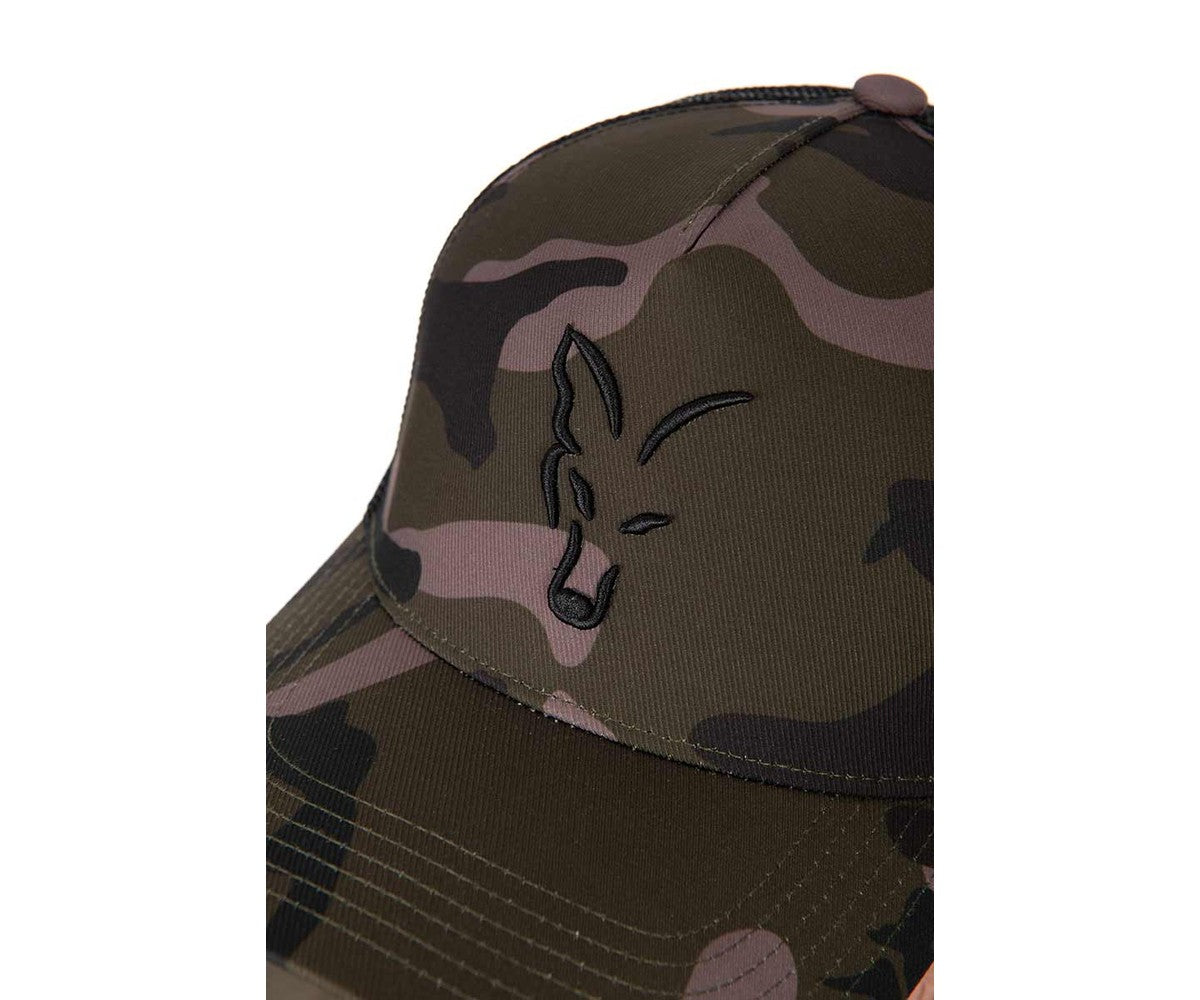 Шапка Fox Black / Camo Trucker
