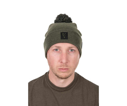 Шапка Fox Collection Bobble Hat, Green/Black
