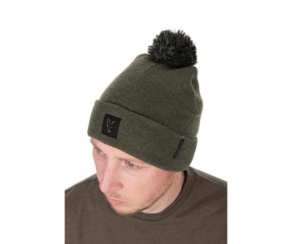 Шапка Fox Collection Bobble Hat, Green/Black