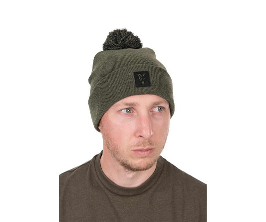 Шапка Fox Collection Bobble Hat, Green/Black