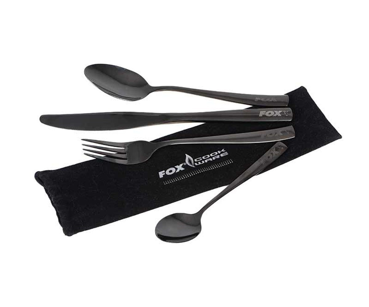 Комплект прибори за хранене Fox Cooware Black Stainless Cutlery Set