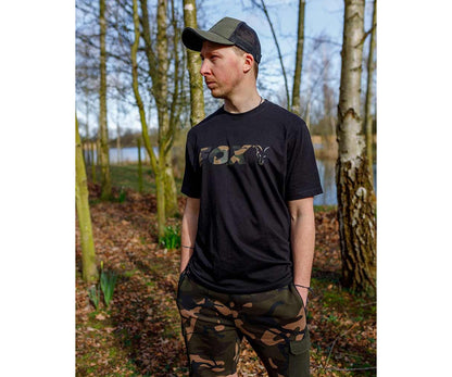 Тениска Fox Black Camo Logo T-Shirt