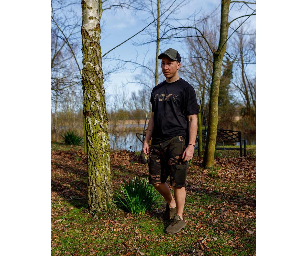 Тениска Fox Black Camo Logo T-Shirt