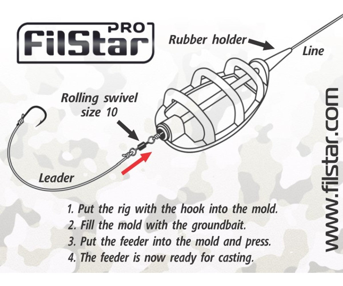 Фидер FilStar InLine Method Feeder - Drop Shape