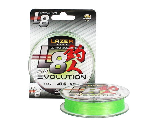 Плетено влакно Lazer PE L8 Evolution Fluo Green