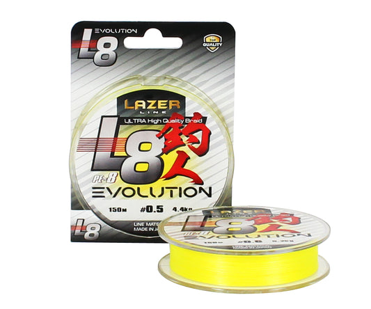 Плетено влакно Lazer PE L8 Evolution Fluo Yellow