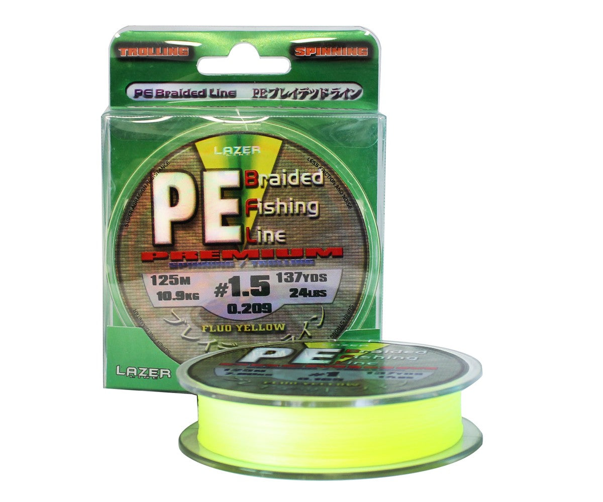 Плетено влакно Lazer PE Braid Yellow