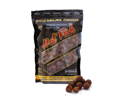 Протеинови топчета FilStar Premium Carp - Hot Fish