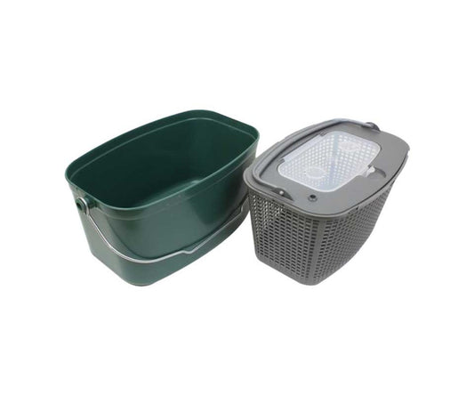 Кофа за жива стръв 7 литра метална дръжка