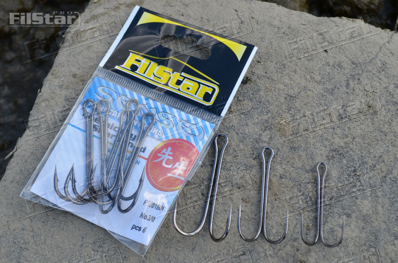 Двойни куки Sensei Blue - F1601BN