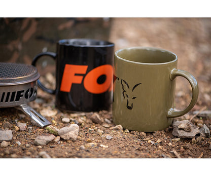 Чаша Fox Green and Black Logo Ceramic Mug