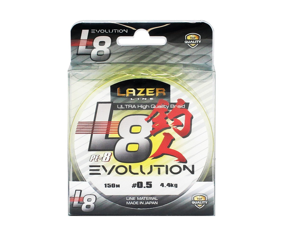 Плетено влакно Lazer PE L8 Evolution Fluo Yellow