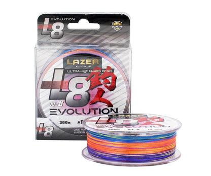 Плетено влакно Lazer PE L8 Evolution Multicolour
