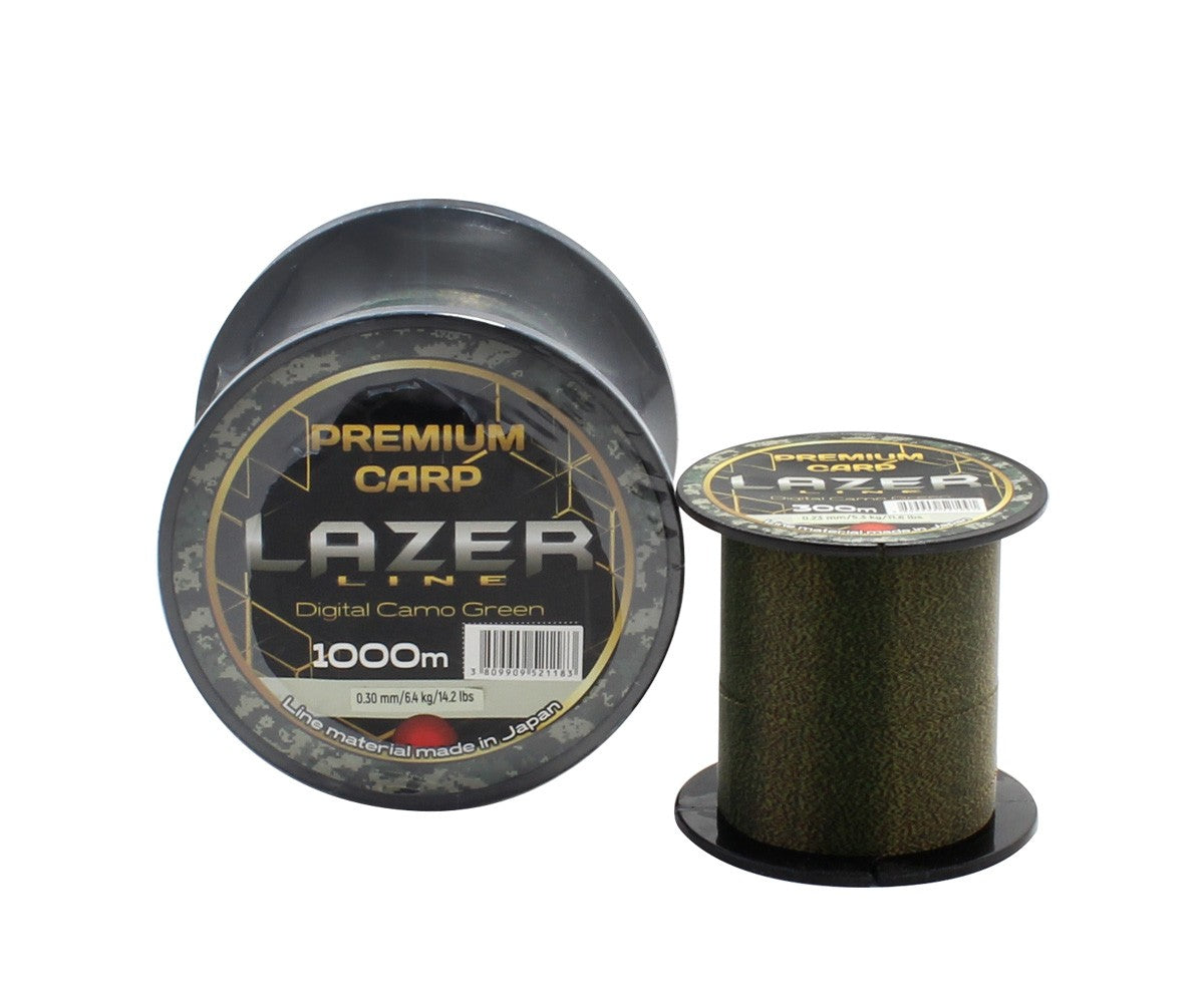 Монофилно влакно Lazer Premium Carp - Digital Camo Green