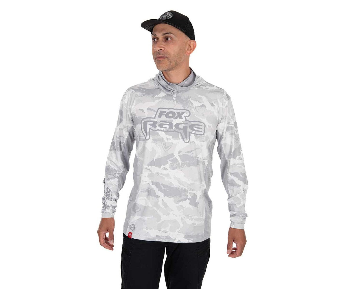 Слънцезащитна блуза Fox Rage UV Hooded Light Cam Top