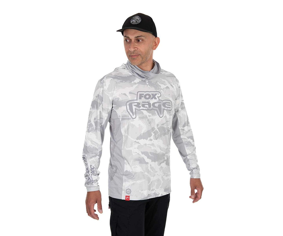 Слънцезащитна блуза Fox Rage UV Hooded Light Cam Top