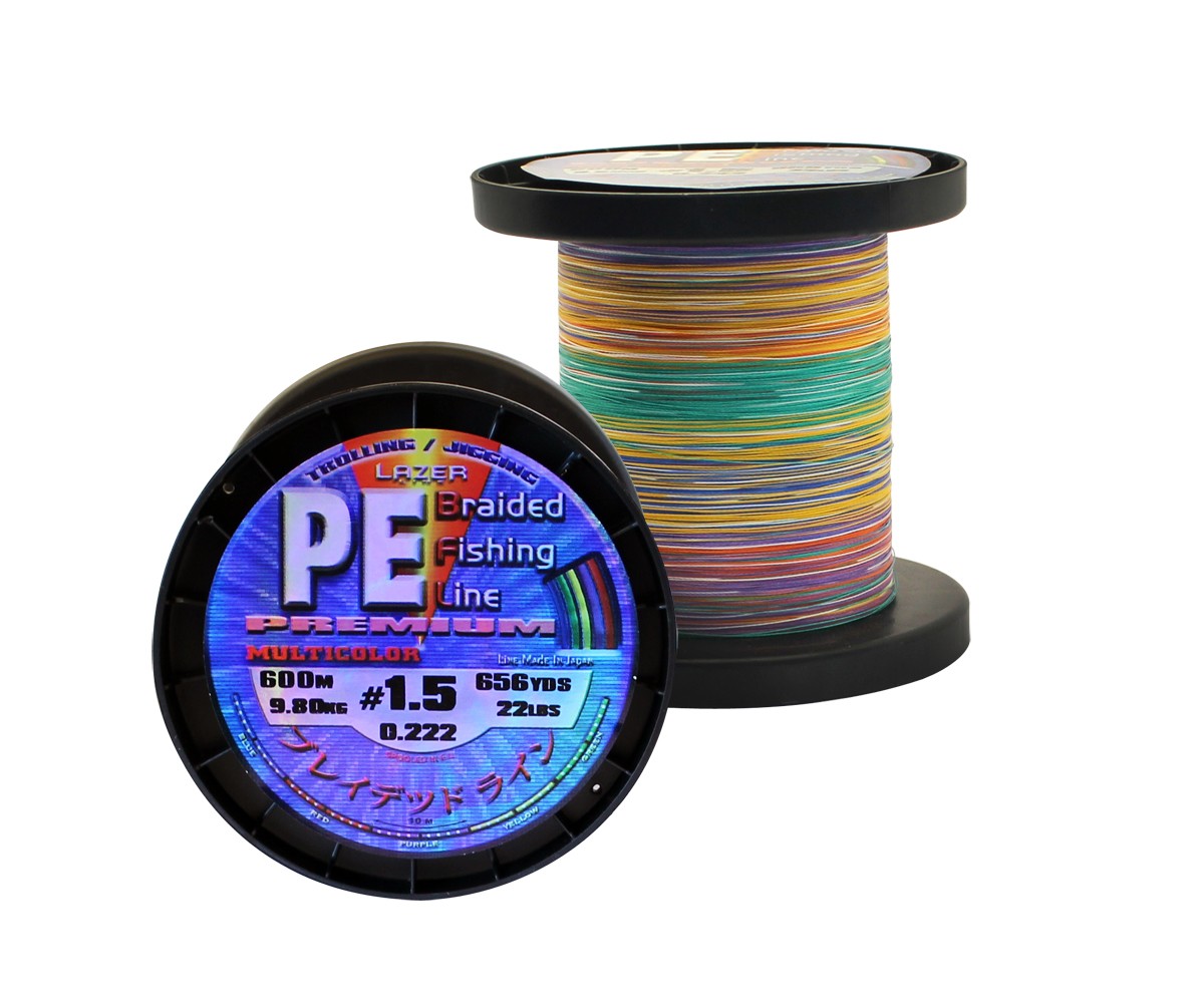 Плетено влакно PE Braid Multicolour - 600 m