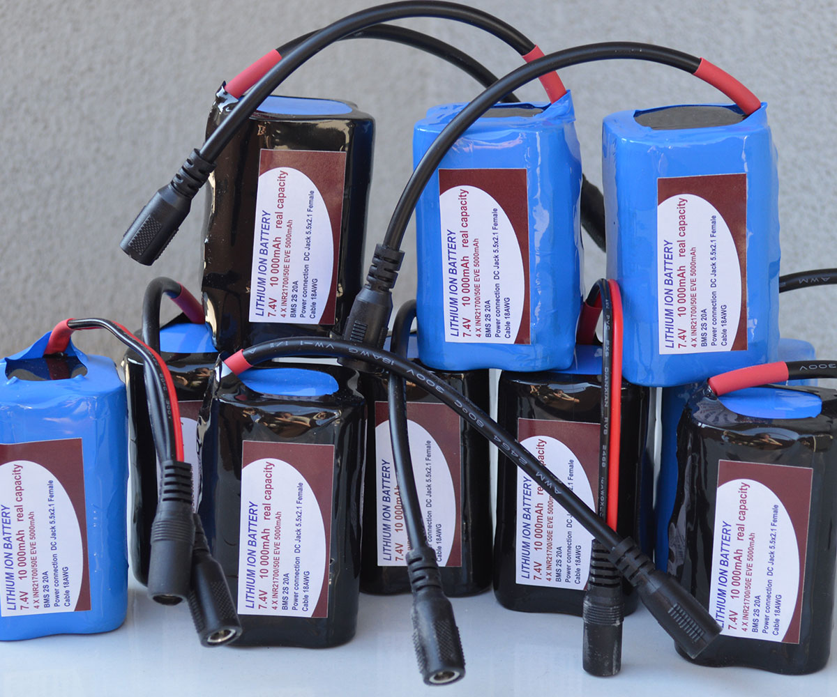 Батерия за лодка за захранка 10000 mAh, 7.4 V