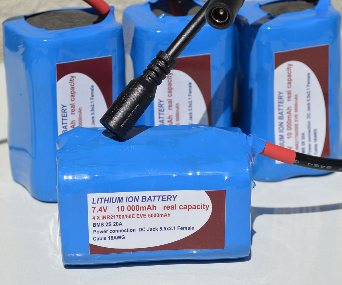 Батерия за лодка за захранка 10000 mAh, 7.4 V