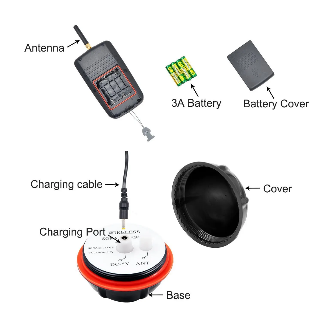 Безжичен сонар Fish Finder xj 01