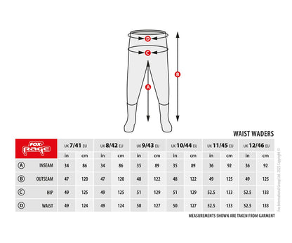 Панталон с ботуши Fox Rage Lightweight Waist Wader